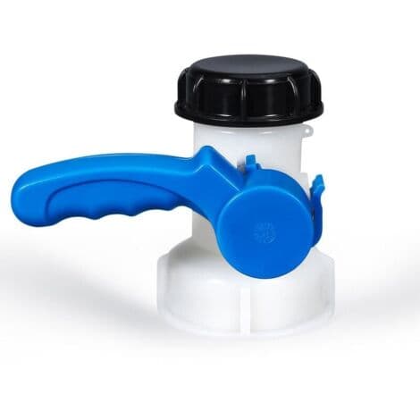 Tankventil - Spjeldventil - Ventil for 1000 liters IBC-tank 62mm, Universal vanntankadapter Tankventil Kran