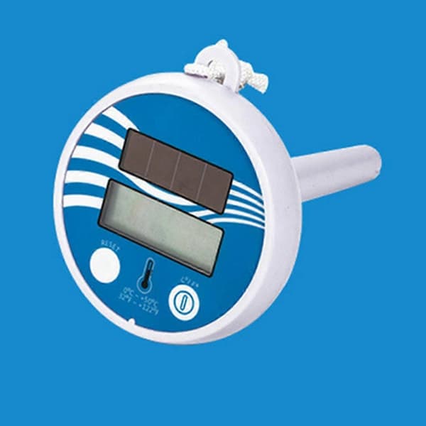 Flydende digitalt pooltermometer solcelledrevet udendørs pooltermometer vandtæt LCD-display spa
