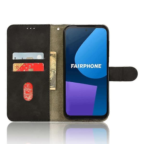För Fairphone 5 Fodral Plånboksställ Anti-fall Telefon Läderfodral