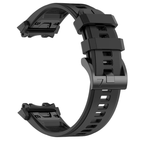 Paksunnettu solki silikoninen kellonranneke Amazfit T-Rex 2/3 - Musta