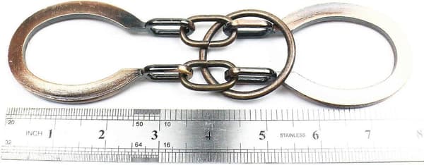 Traditionell hjärngympa, klassiskt metallhästskopussel (brons, normal)