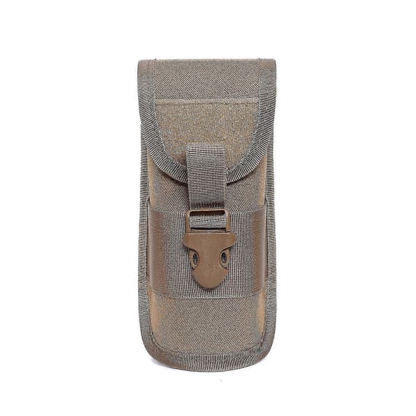 Taktisk brilleetui Molle-kompatibel med bælteclips, D-ring, 1000D nylon (sort/khaki/grøn)