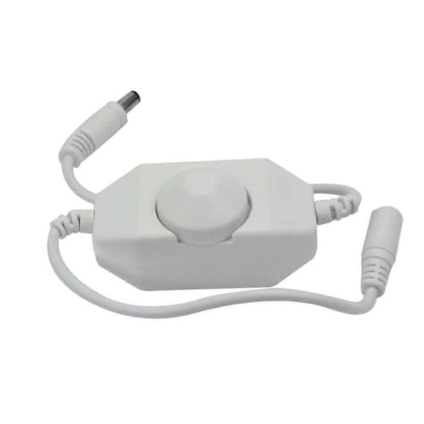 Inline LED lysstyrkejusteringsbryter dimmekontroller monokrom LED lyslist LED dimmer 12V-24V dimmerlys