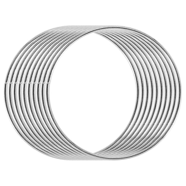 10-pak 10 cm Sølv Drømmefanger Metalringe Blomsterkranse Krans Macrame Kreationer Ring til Håndværk
