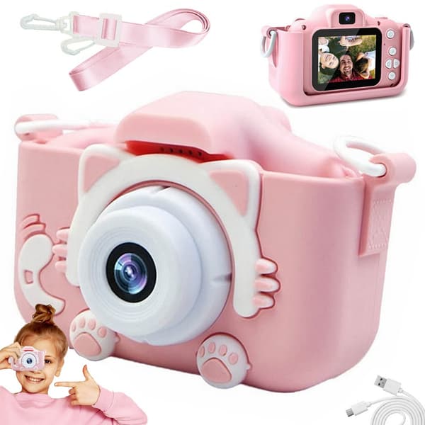Digitalkamera / Kamera for barn - Barnekamera Pink