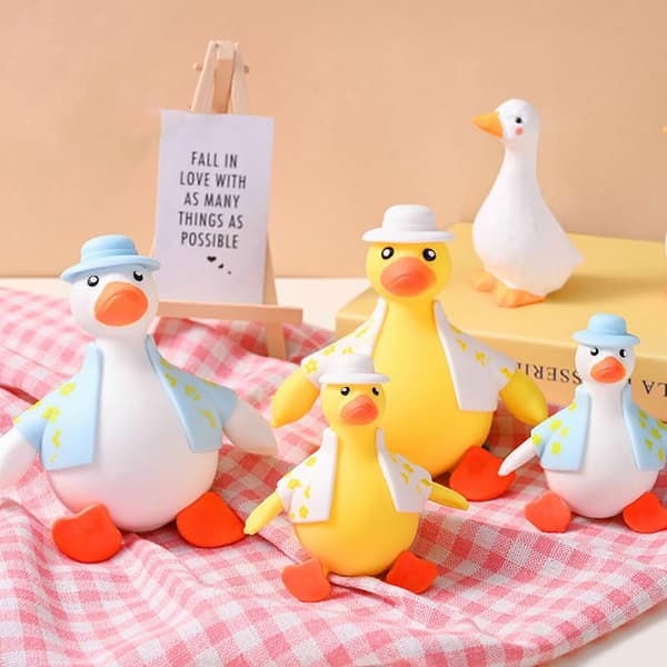 Stress Relief Legetøj Udklædningsand, Sjove Søde Elastiske Bløde Ande Squishy Legetøj
