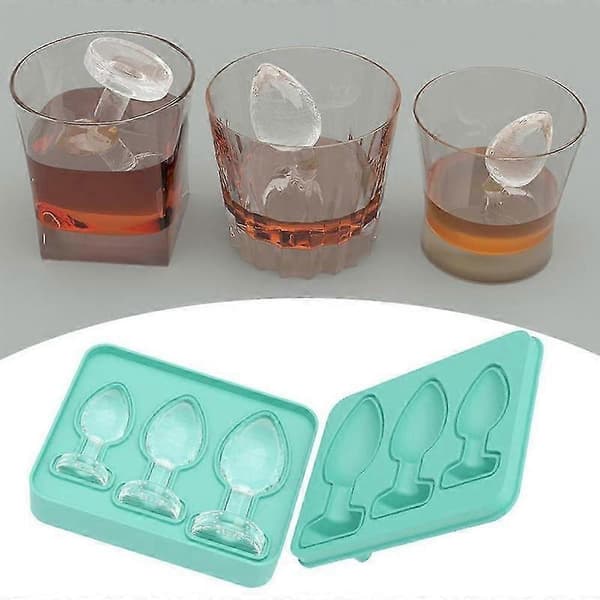 Prank Butt Plug-formade isbitsformar silikonform för DIY-tårta chokladgodis