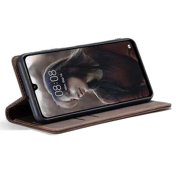 CASEME 013 Series Auto-absorberende Læderpung Etui til Huawei P30 Lite New Edition/P30 Lite/nova 4e