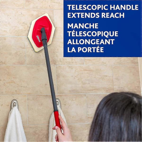 Vileda Bathroom Magic Brush Mop Erstatningshode, 5-pakning Svamp Skuresvamp