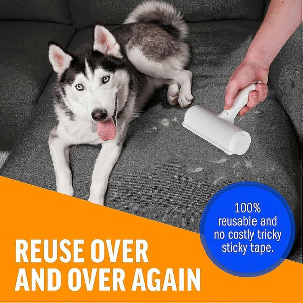 Chom Chom Roller kjæledyrhårfjerner og gjenbrukbar lofjerner - ChomChom katte- og hundehårfjerner for møbler, sofa, bil