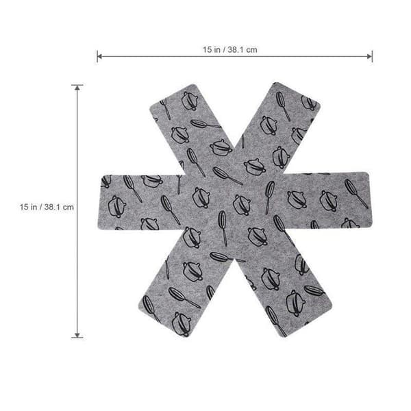 Gryt-/stekpanneskydd 38 cm, 5-pack