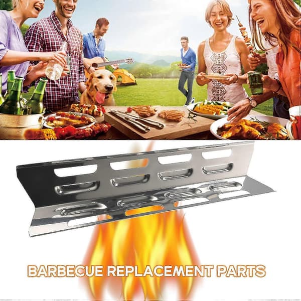 4 STK. Varmepladediffusor i rustfrit stål til gasgrill, Master Forge/Perfect Flame reservedele