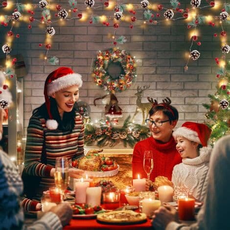 Batteridrevne julelys, 2m 20 LED eplegran røde bær julelys til peishylle bord