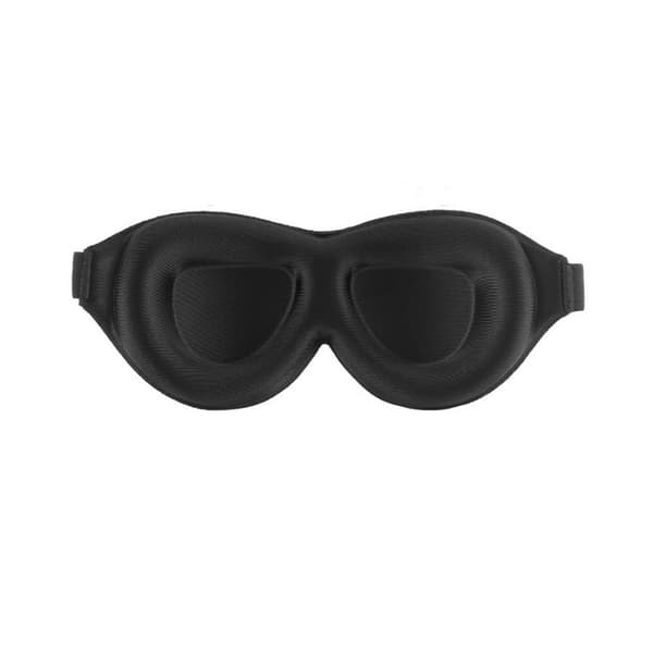 3D Sovemaske for totalt mørke Svart