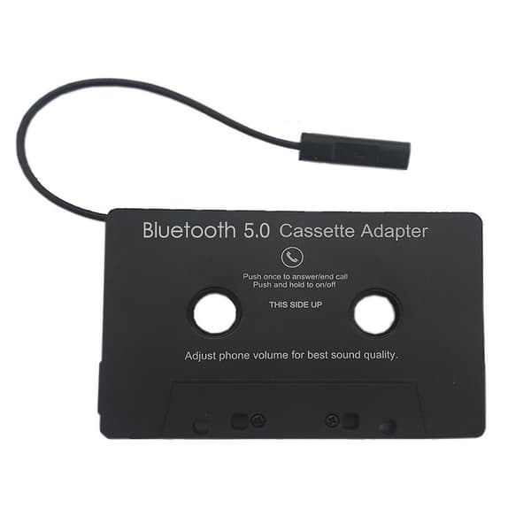BT Kassetteadapter til bil med stereo-lyd trådløs kassettebånd til aux-adapter smartphone-lyd