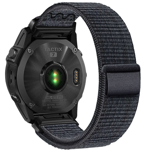 Garmin Fenix 5/6/7X Pro nylon borrelåsstropp - 22mm 26mm