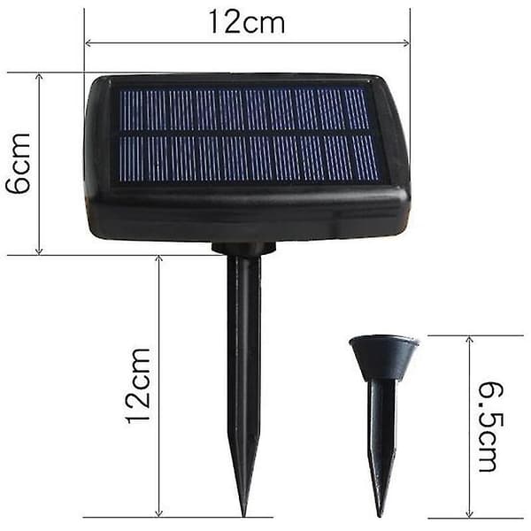 10 I 1 Solcellelamper Udendørs Vandtæt Solcellelampe Solcellelampe Til Have Sti Pool De