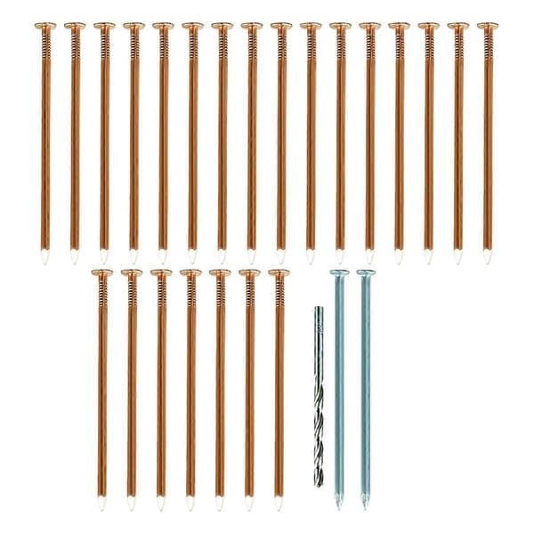 Kobberspiker for å drepe trær, 8,9 cm rene kobberspiker i bulk