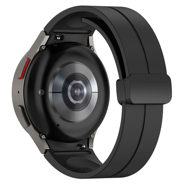 Silikonerem 20 mm til Samsung Galaxy Watch 5/4 Sort