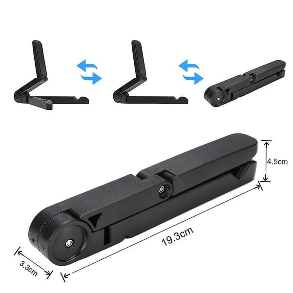 Sammenleggbar universell nettbrettholder Justerbar skrivebordsmontering Stativ Tripod