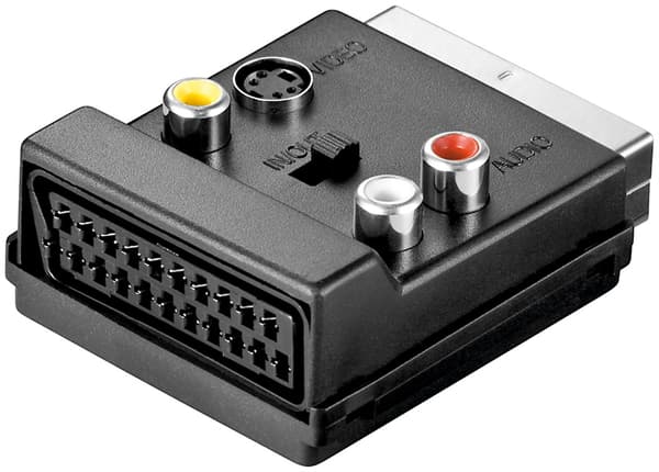 Scart-adapteri Scart-läpiviennillä (IN/OUT)