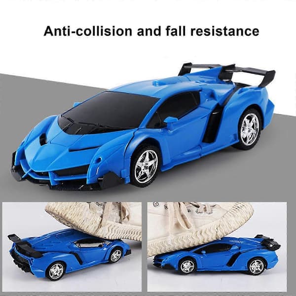 Transformer Fjernkontrollbil - RC Biler, Ett-Knapps Transformering, 360 Rotasjon Drifting, Gave til Barn 3+