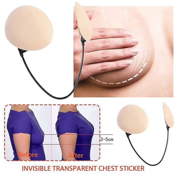 Push Up Frontlös BH Kit Djup Urringning BH Kit BH Dold BH Hud