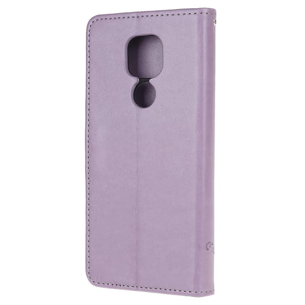 Imprint Plånbok Läder Mobilskal för Motorola Moto G9 Play/Motorola Moto E7 Plus