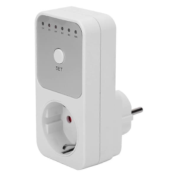 Timer Strømkontakt Bryter Plugin Nedtellingstimer Bryterkontroller EU-plugg 230V