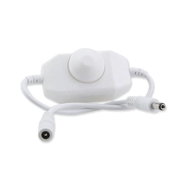 Inline LED lysstyrkejusteringsbryter dimmekontroller monokrom LED lyslist LED dimmer 12V-24V dimmerlys