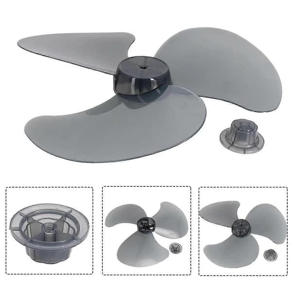 Plastikventilatorblad egnet til 16-tommers vertikal ventilator 3 blade Universaldele Husholdningsplastikventilator