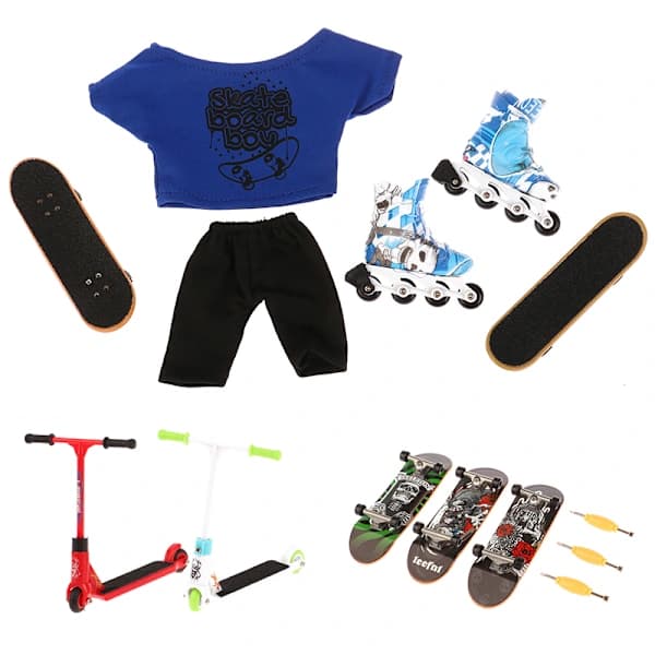 Finger Skateboard Tech Two Wheel Mini Scooter Fingerboard Sh A6 Rød Motor