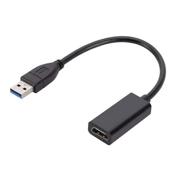USB 3.0 til HDMI-kompatibel adapter HD 1080P USB til HDMI-konverter Thunderbolt Ekstern lyd- og videoadapterkabel for bærbar PC MacBook Sams