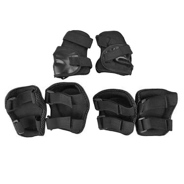 Knäskydd, armbågsskydd, handledsskydd - För barn - Svart