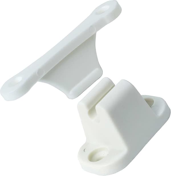 Husvagns- och husbilsdörrlås, 2-pack, vitt dörrlås, service- och förvaringsdörr