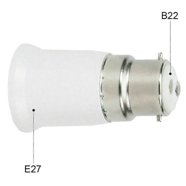 5 stk B22 til ES E27 adapter bajonetthette downlight Edison skrue lyspæreomformerholder