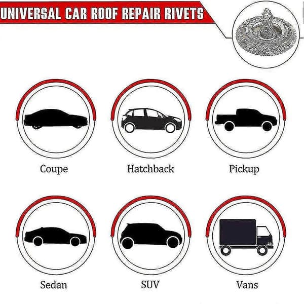 60 st/förpackning Hängande Innertak Auto Spänne Bil Tak Stift Fixering Snäpp Takreparation