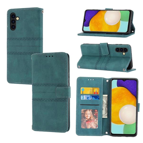 Präglat läderfodral för Samsung Galaxy A34 5G