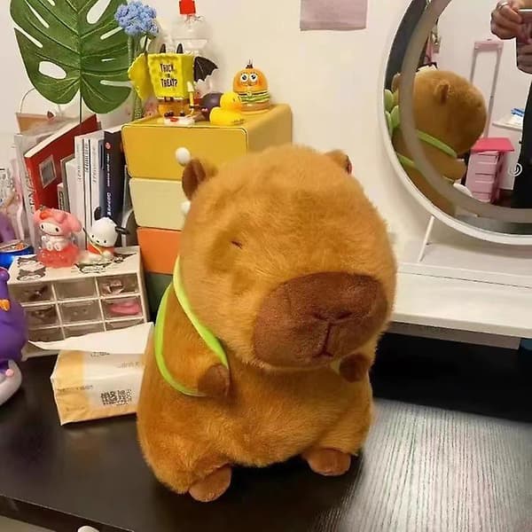 Capybara Plys Simulation Capibara Anime Fluffy Legetøj Internet Kendis Sød
