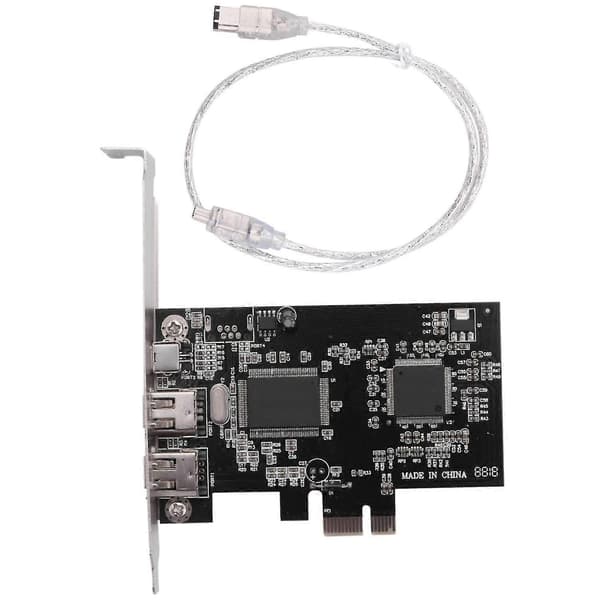 Pcie Firewire Kort Til Windows 10, Ieee 1394 Pci Controller 4 Porte (3 X 6 Pin Og 1 X 4 Pin), Firewire TY