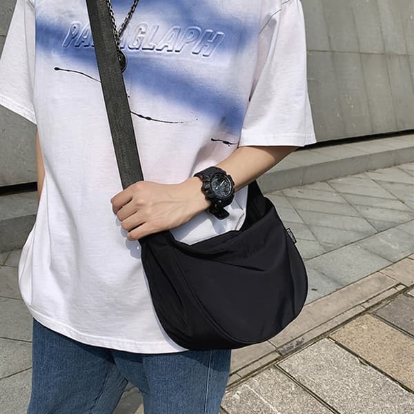 Nylonskuldertaske - Afslappet crossbody-taske til kvinder