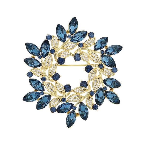 Udsøgt Blomsterbroche - Vintage-inspireret Design Grå