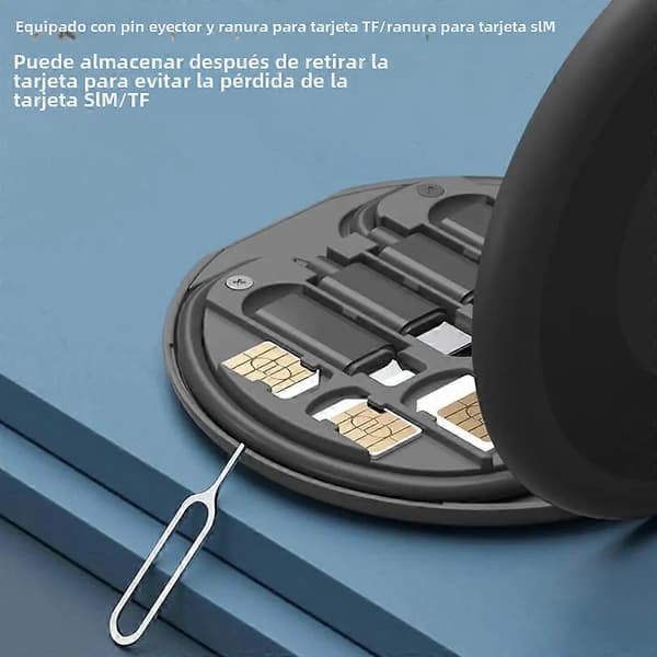 Multifunktionelt USB Type-C PD 60W data- og opladningskabel til iPhone Xiaomi med rejseetui, opbevaringsadapter og hurtigoplader