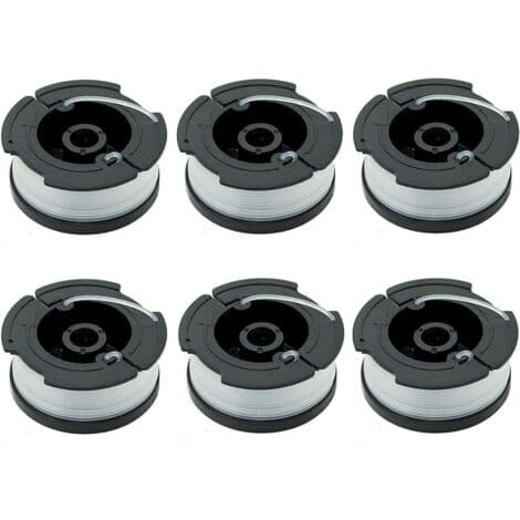 Pakke med 6 A6481 A6485 spoler til Black & Decker plæneklippere
