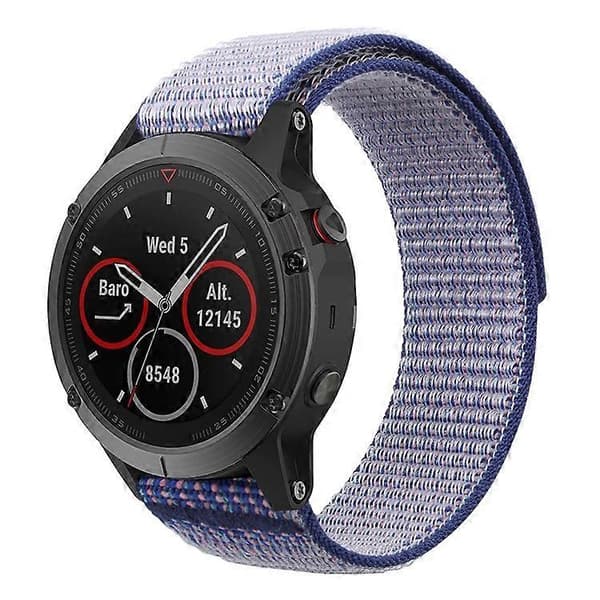 Kompatibel med Garmin Forerunner 965 / 955 / 945 / 935 Justerbar Urrem Syet Nylon Loop Håndledsrem