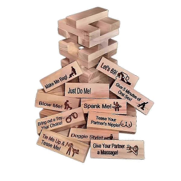 Super Naughty Block Tower-spel - Aktiviteter för par och idéer för dejtkvällar