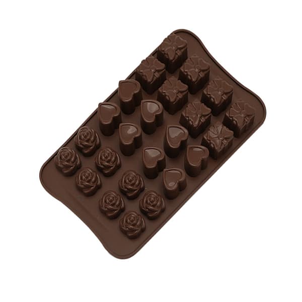 2-delt silikone bageformssæt - kreative chokolade-, gelé- og slikforme til gør-det-selv bagning