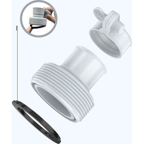 Poolslangomvandlingsadapterkit, Diameter 3,2 cm till 3,8 cm, Reservdelar