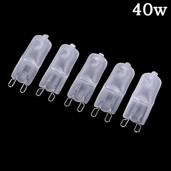 5 stk. frostet halogen G9 dimbar pære 220v 20/40/60w halogenlys G9