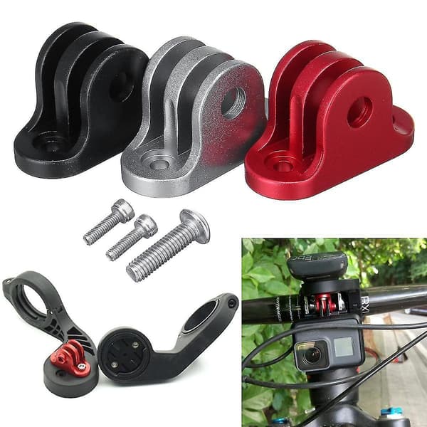 Til cykelstyr computer kamera monteringsadapterholder til Gopro Garmin Edge/Bryton Computer